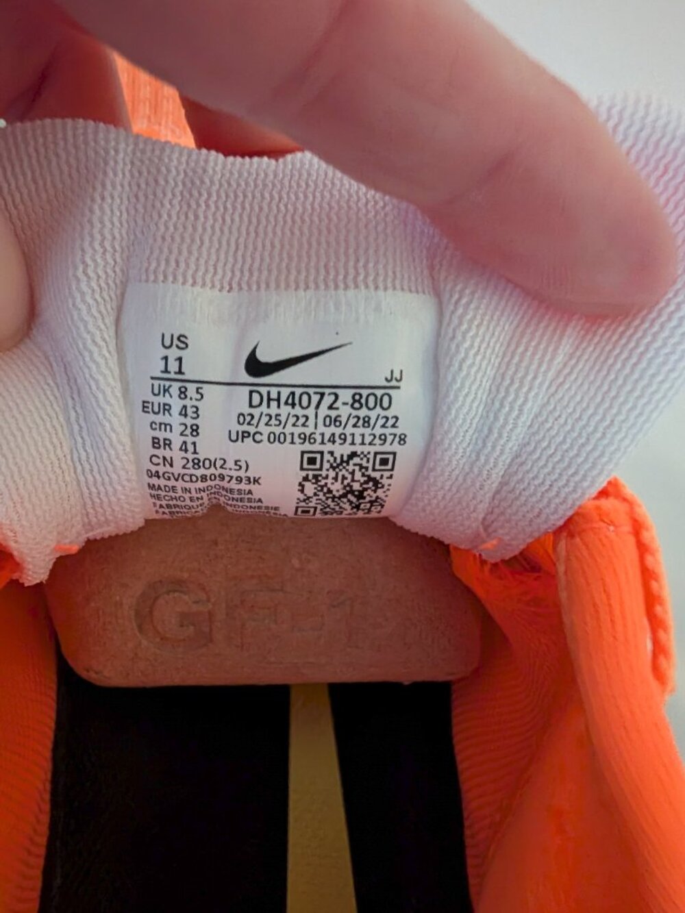 Nike Air Zoom Pegasus 39 Running Shoes, Peach Cream/Ghost Green, Women US 11 - Picture 9 of 9
